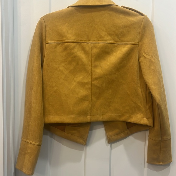 Philosophy faux suede mustard jacket - Picture 5 of 8